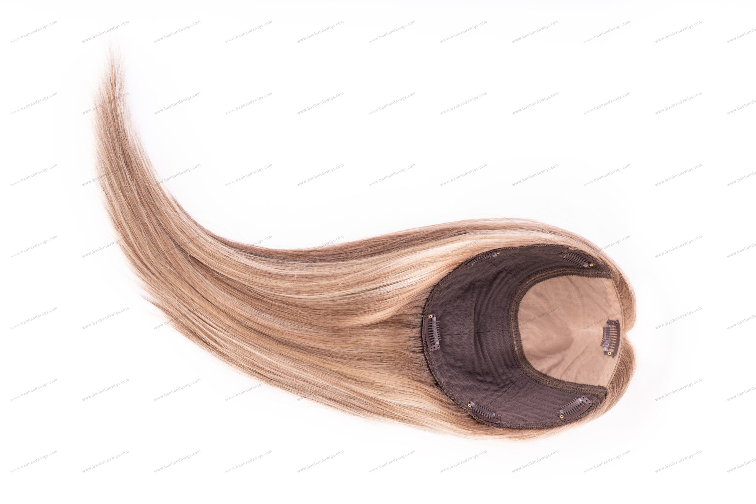 Silk Top with Weft Base Remy Human Hair Topper Best Choice Natural Looking - Image 3