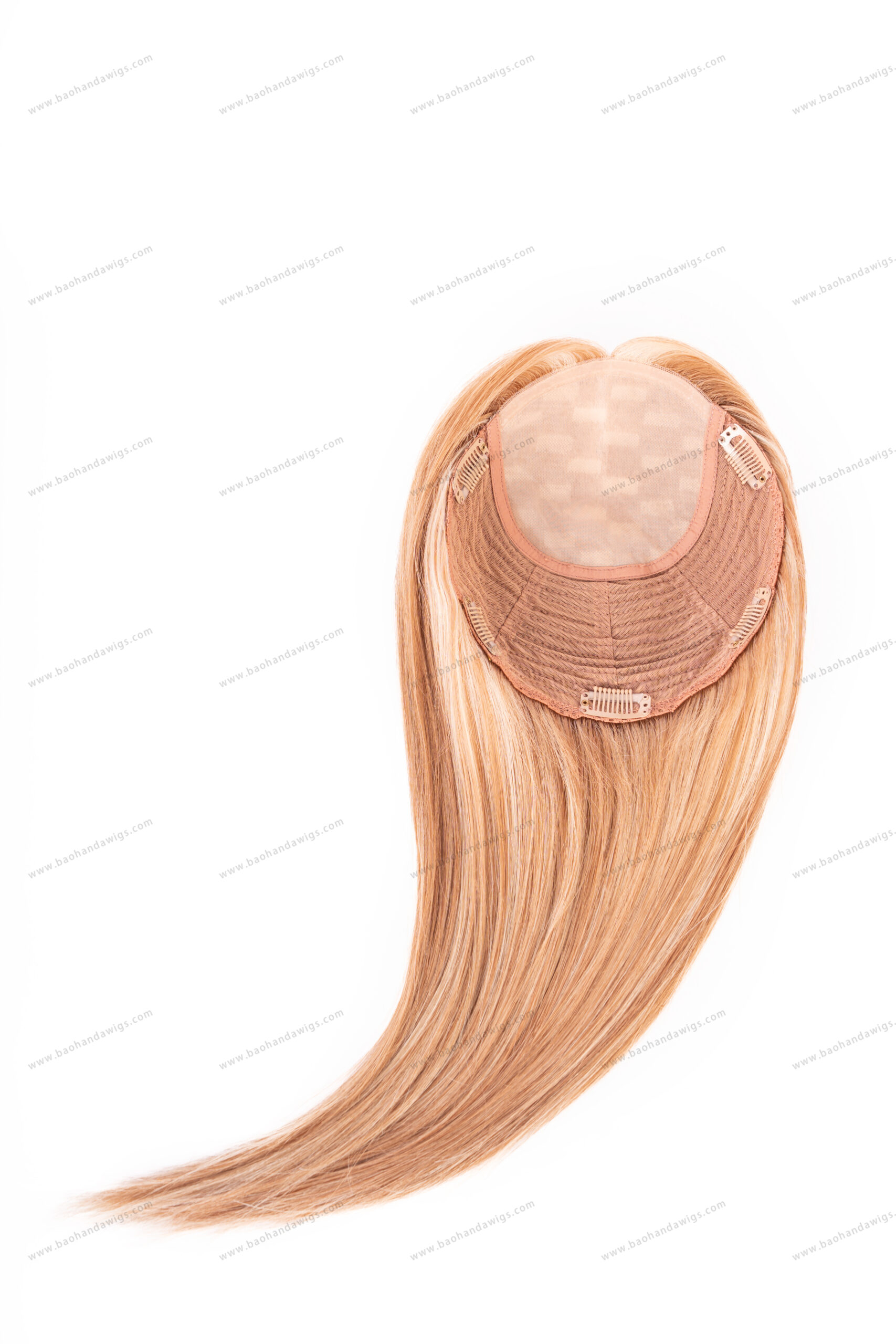 Silk Top with Weft Base Remy Human Hair Topper Best Choice Natural Looking - Image 4