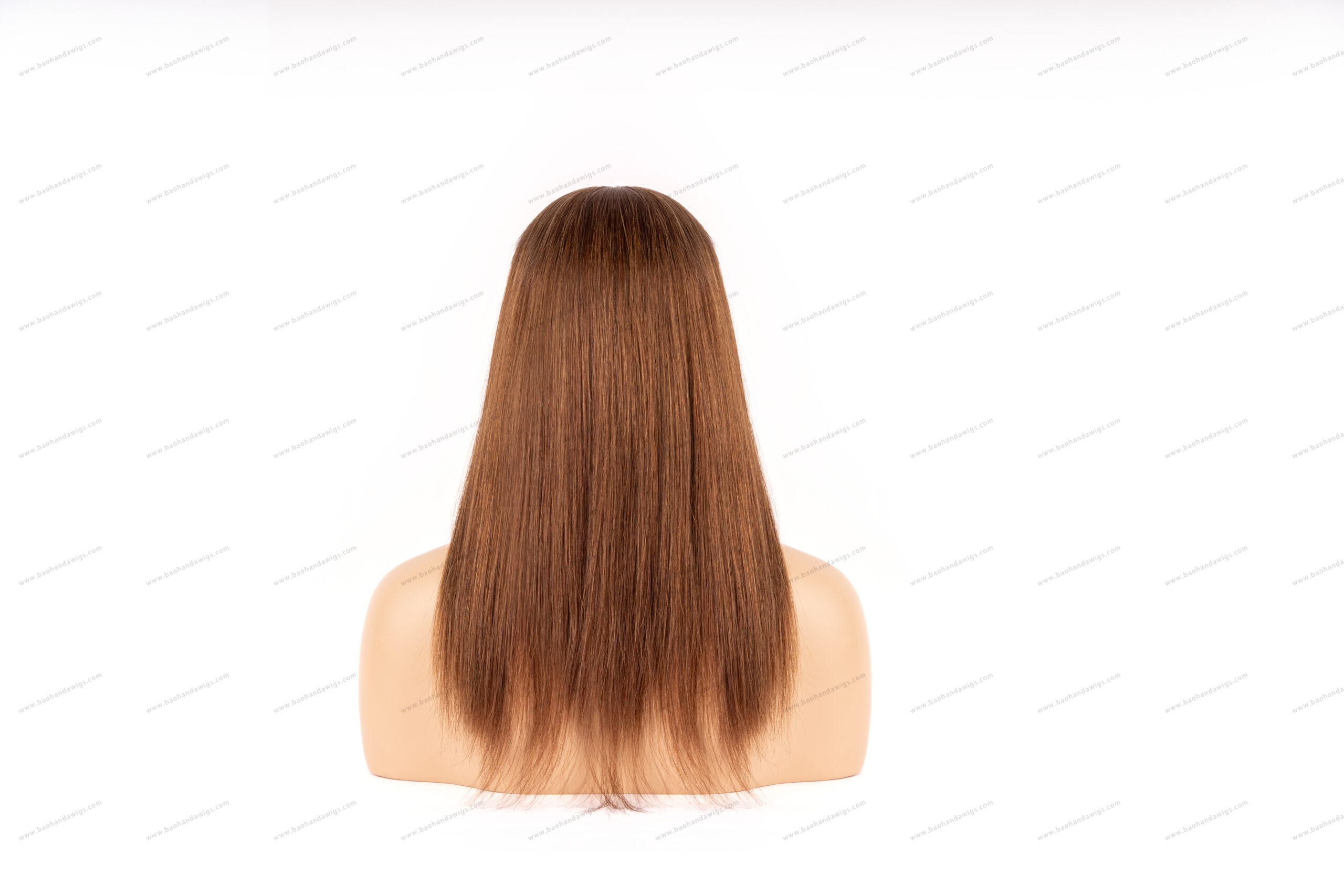 8x8inch Lace Front Silk Top with Weft Base Remy Human Hair Topper - Image 4