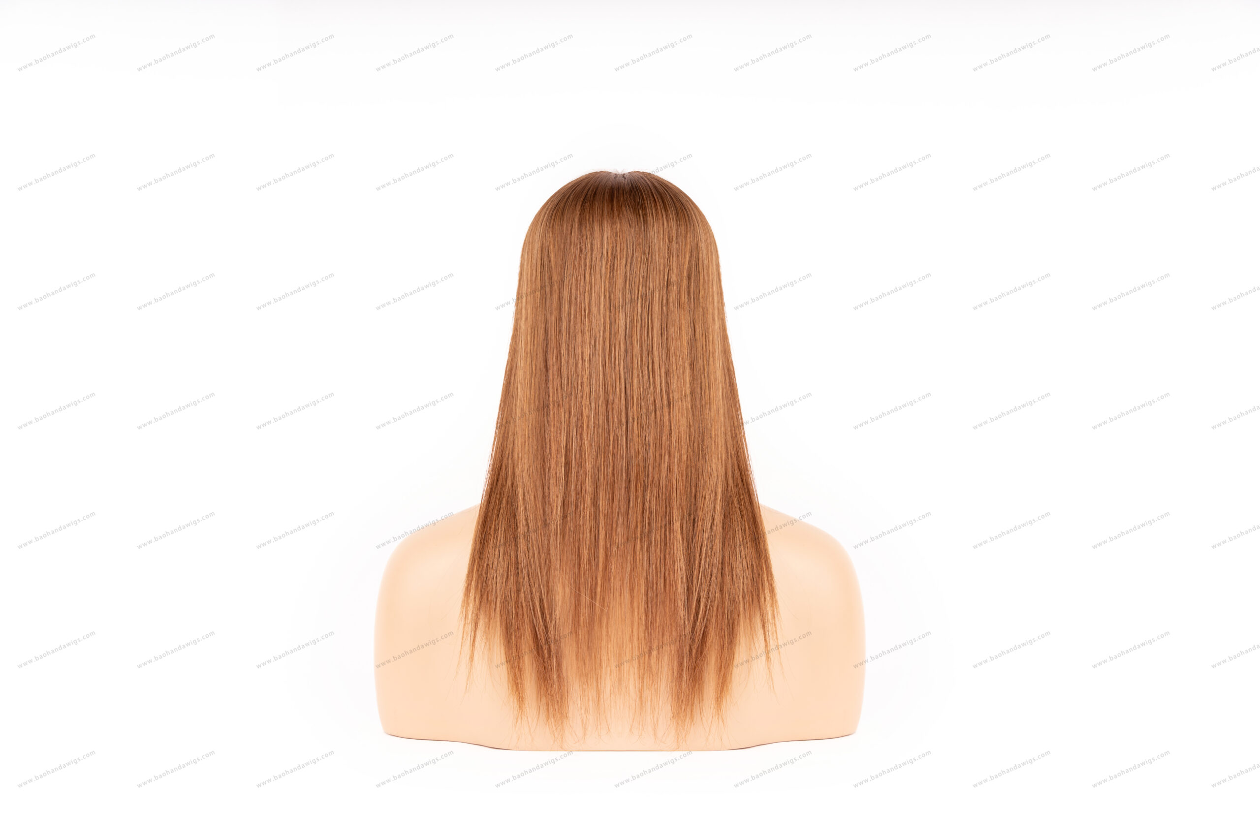 6x6.5 inch Full Silk Base Lace Front Remy Human Hair Topper 100% Hand Tied - Image 5