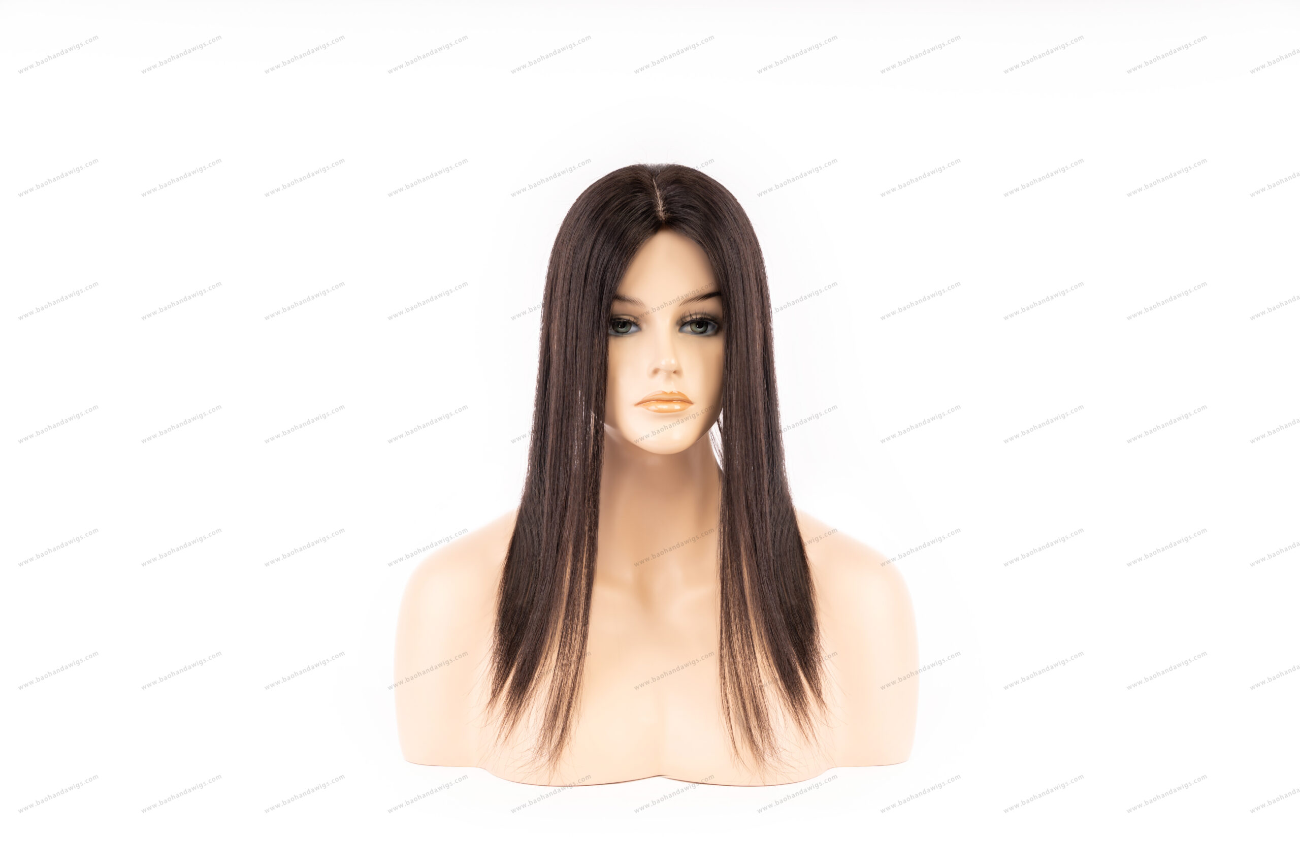 5x3 inch Full Silk Base Remy Human Hair Topper - Image 2