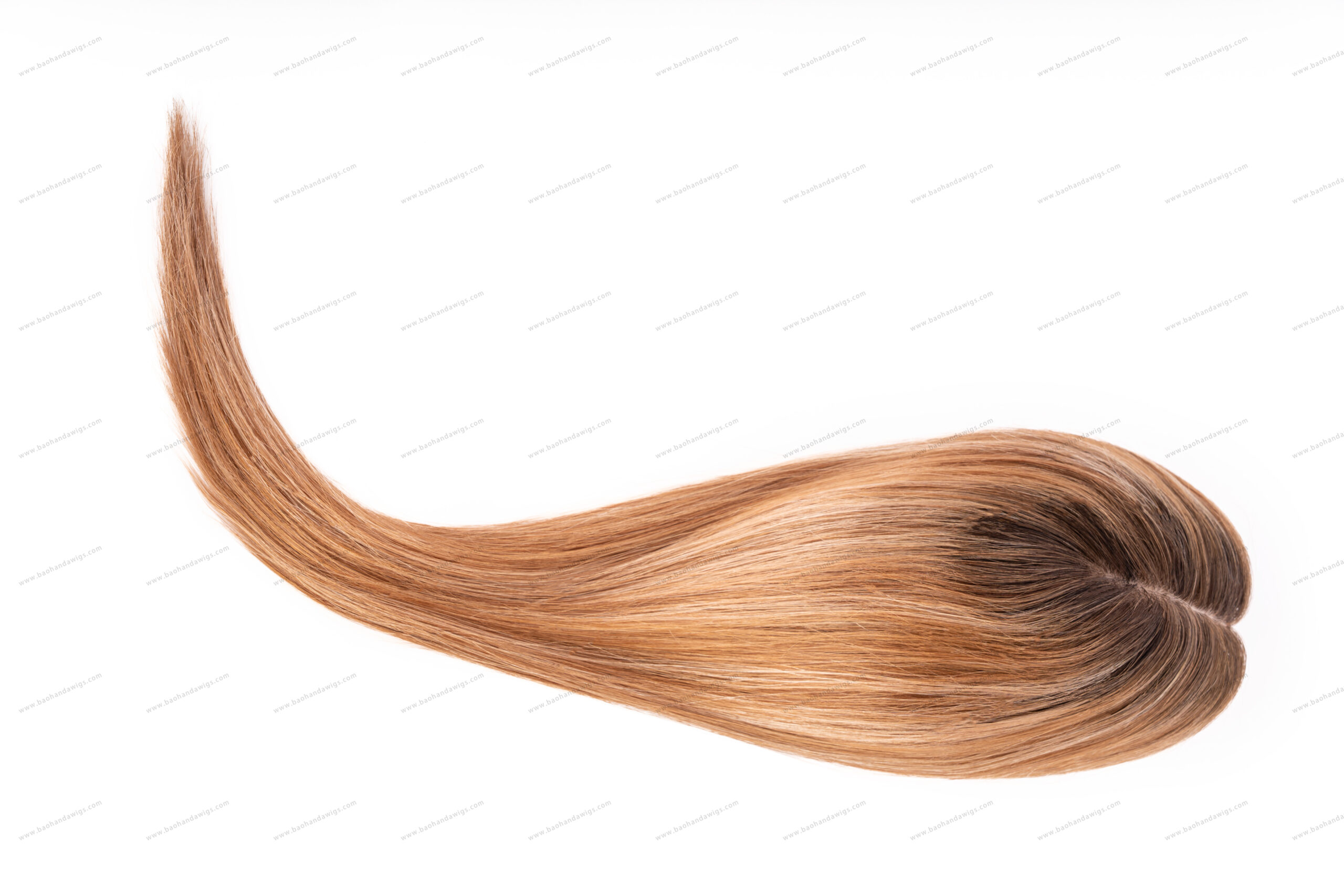 5x3 inch Full Silk Base Remy Human Hair Topper - Image 5
