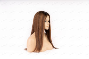 4x4 inch Silk Top Full Lace Wigs Full Hand Tied Remy Human Hair