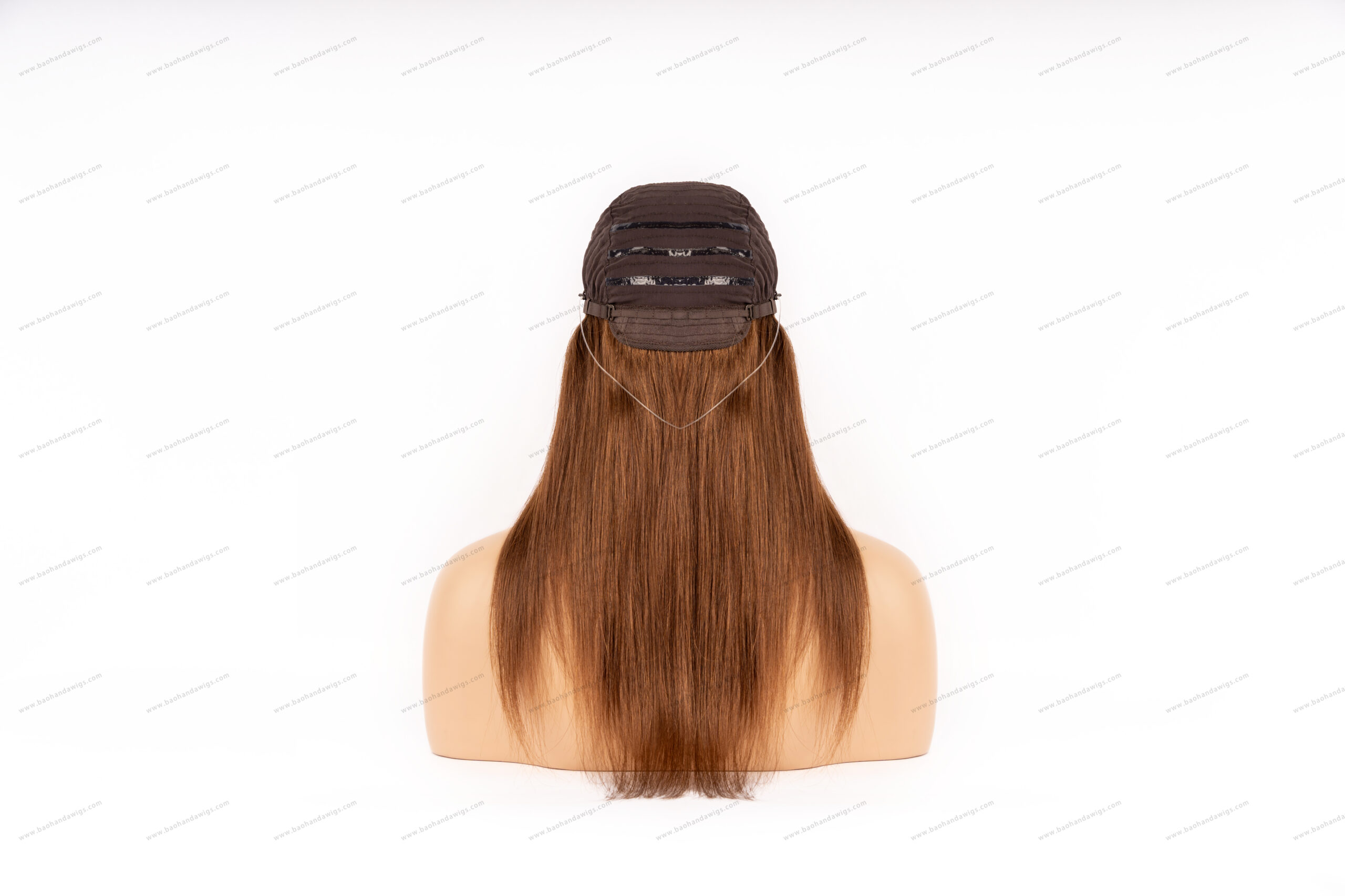 4x4” Silk Top Virgin Hair Wig with Wefted Back Medical Silicone Wig - Image 3